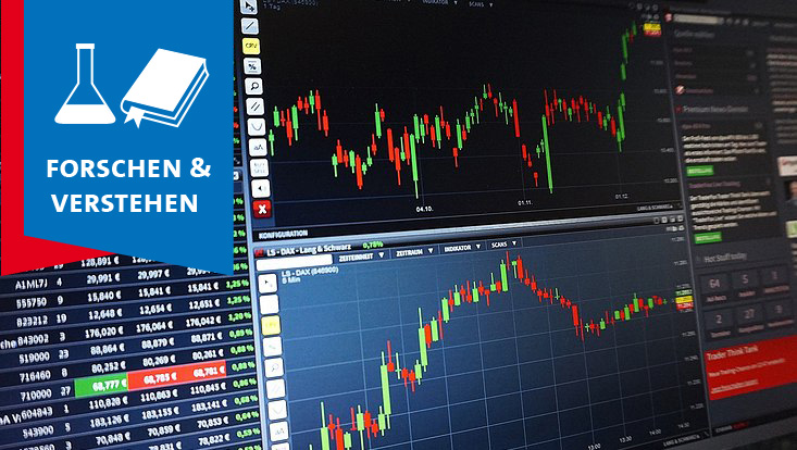 Blick auf einen Computer