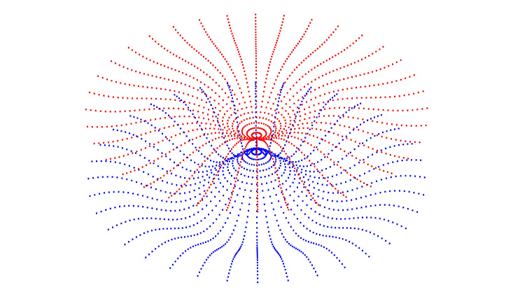 Symbolfoto Netzwerk blau rot