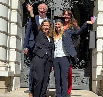 Janine Allenbacher with examination board